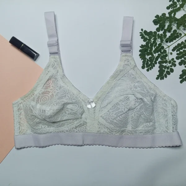 Lace Print Net Bra EL02 - Image 10