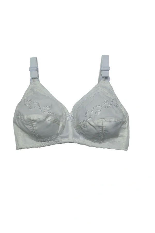 Soothing White Cotton Bra