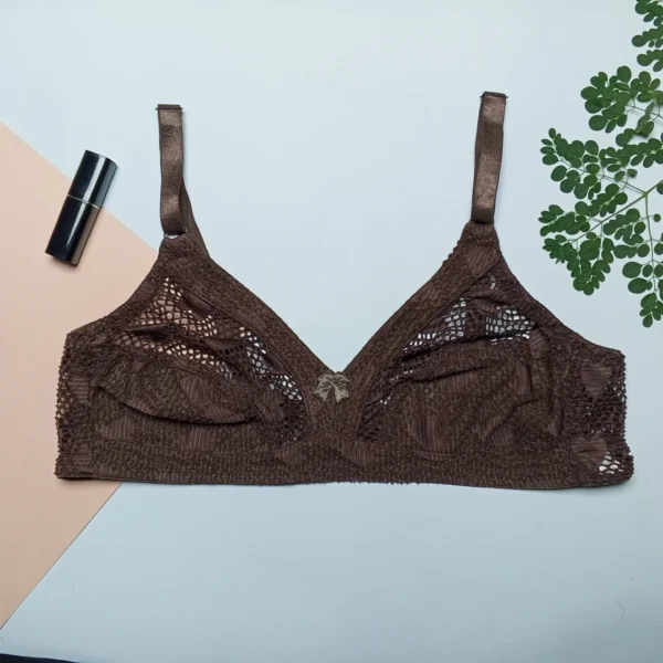 Lace Print Net Bra EL02 - Image 11