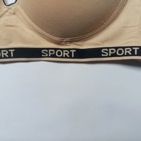 Soft Padded Sport  Written Bra - Image 5