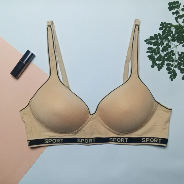 Soft Padded Sport  Written Bra - Image 2