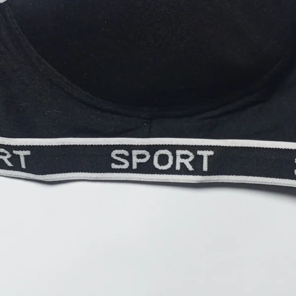 Soft Padded Sport  Written Bra - Image 6