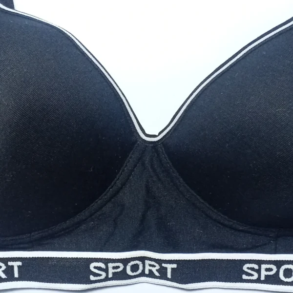 Soft Padded Sport  Written Bra - Image 3