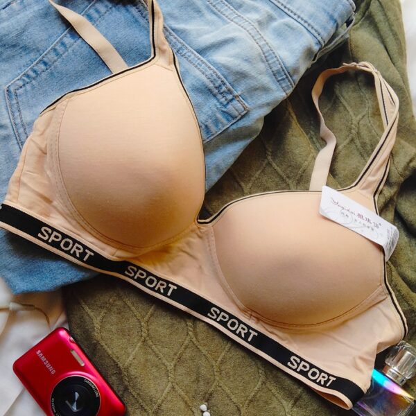 Soft Padded Sport  Written Bra